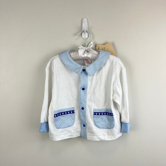 Vintage Gymboree Polar Bear Paw Print Cardigan XS 9-18 Months NWT - Picture 1 of 10
